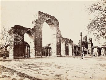 SAMUEL BOURNE (1834-1912) A group of 17 photographs depicting historical landmarks in Delhi. 1860s.